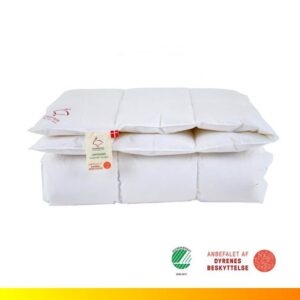 Dundyne økologisk 140x220 cm - Omtanke - andedun - medium dyne