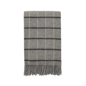 Høie Ull pledd - Kibo - 130x180 cm - Grå