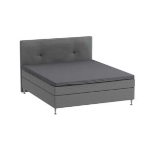 Overmadrasslaken 90x200 cm - mørkegrå - organisk bomullssateng