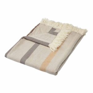 Pledd med frynser - Magne - 130x180 cm