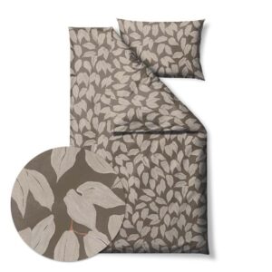 Sengesett 140x200/50x70 cm - økologisk - Benjamin Walnut - Bomull - Södahl