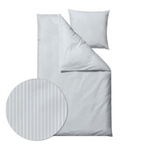 Sengesett 140x200/50x70 cm - økologisk - Common Linen Blue - Bomull - Södahl