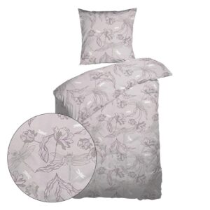 Sengesett 140x200/60x63 cm - økologisk - Dragonfly - Rose - Bomullssateng