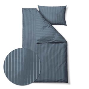 Sengesett 140x220/50x70 cm - økologisk - Common China Blue - Bomull - Södahl