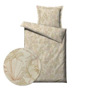 Sengesett 140x220/50x70 cm - økologisk - Foliage Terrakotta - Bomull - Södahl