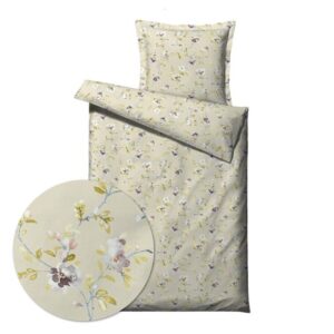 Sengesett 140x220/50x70 cm - Wild Rose Golden - Bomull - Södahl