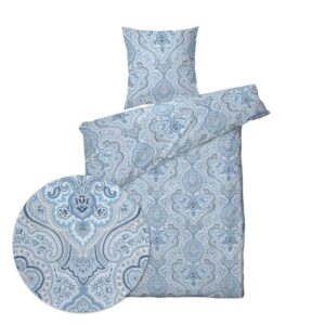 Sengesett 140x220/60x63 cm - Uma Blue - bomullssateng