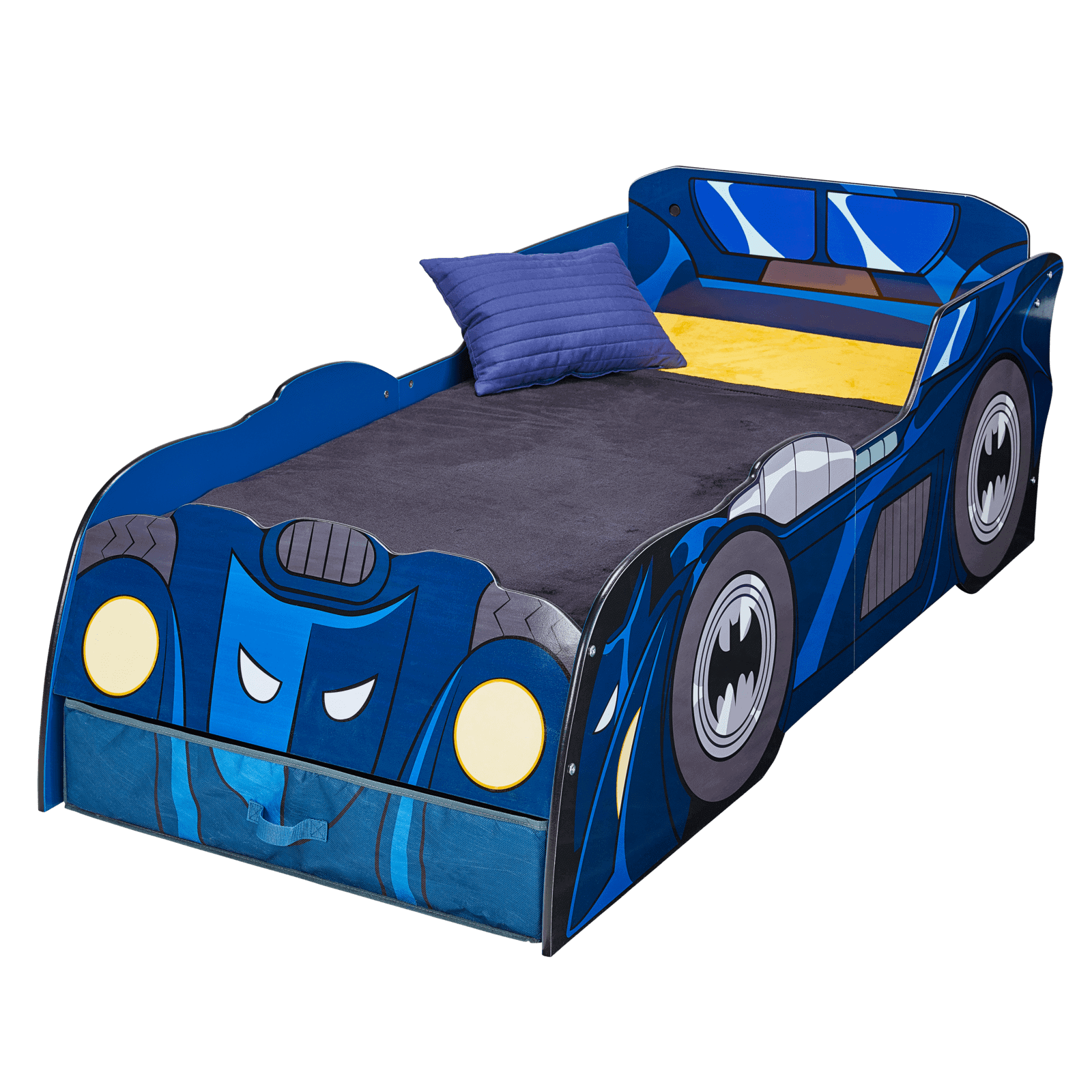 Batman Barneseng med Oppbevaringsskuffer