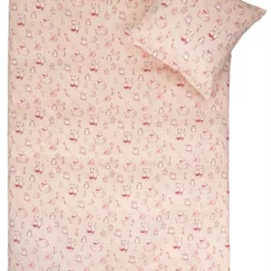 Junior sengetøy - 100x140 cm - 100% Bomullssateng - Animals wood​​​​​​​