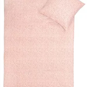 Junior sengetøy - 100x140 cm - 100% Bomullssateng - Marble light red