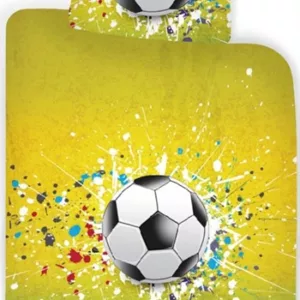 Junior sengetøy - 100x140 cm - Fotball - 100% bomull