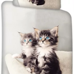 Junior sengetøy - 100x140 cm - Kattunger - 100% bomull