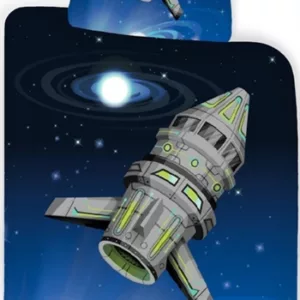 Junior sengetøy - 100x140 cm - Rom sengetøy junior - Space - 100% bomull