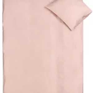 Junior sengetøy 100x140 cm - Rosa - Bambussengetøy - Sateng - 100% Bambus - Nature By Borg