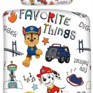 Junior sengetøy - Paw Patrol - Favorite things - 100x140 cm