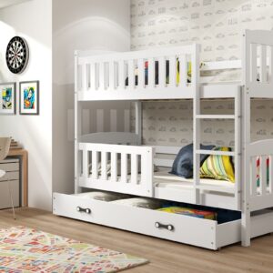 Kubus køyeseng med skuff 90×200 HVIT