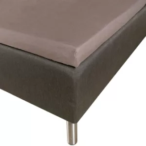 Overmadrasslaken - 100% Bomullssateng - Grå - 150x210x8 cm