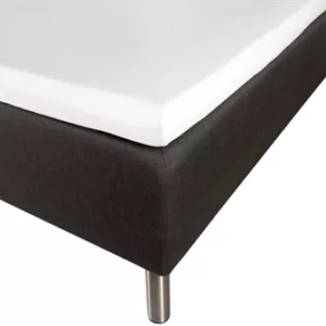 Overmadrasslaken - 100% Bomullssateng - Hvit - 90x200x8 cm