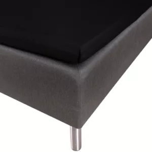 Overmadrasslaken - 100% Bomullssateng - Svart - 120x200x8 cm