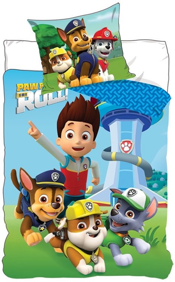Paw Patrol sengetøy junior – 100×140 cm – Paw Patrol sengesett junior – Topphastighet – 2 i 1 – 100% bomull