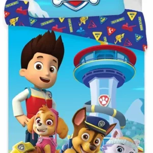 Paw Patrol Sengetøy - Juniorsengesett - 100x140 cm - 2 i 1 - 100% bomull