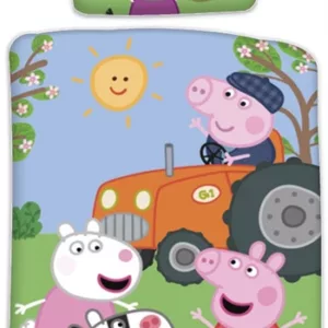 Peppa Gris Sengetøy - 100x140 cm - 100% bomull