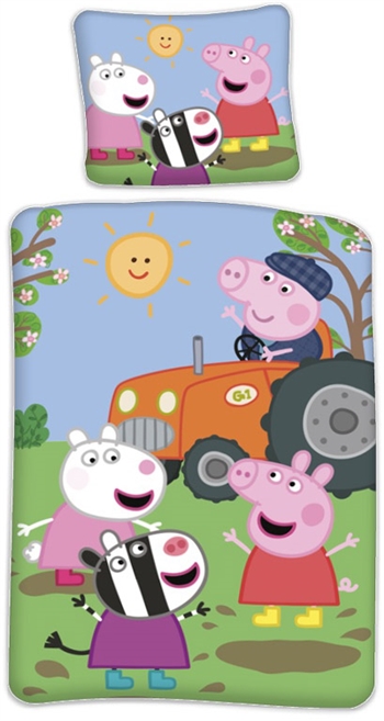 Peppa Gris Sengetøy – 100×140 cm – 100% bomull