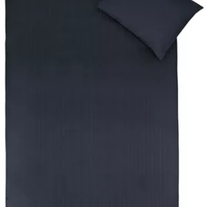 Sengetøy - 100x140 cm - 100% Bomullsateng - Stripet Mørke blå