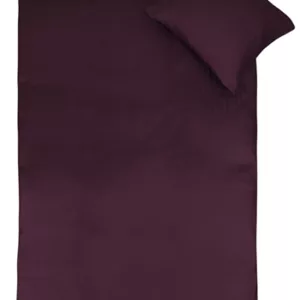 Sengetøy - 100x140 cm - Jacquard vevd - Mørk lilla - 100% bomullsateng
