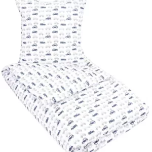 Sengetøy - 100x140 cm - Motiv av småbiler - 100% Bomull