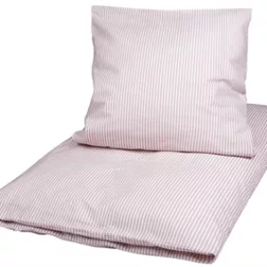 Sengetøy - 100x140 cm - Stripe rose - 100% økologisk bomull