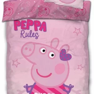 Sengetøy barn - 100x140 cm - Peppa Gris - Super Cool - 100% bomull