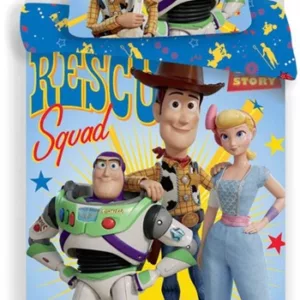 Toy Story Junior sengetøy - 100x140 cm - Sengesett med Toy Story - 2 i 1 design - 100% bomull