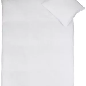 Baby Sengetøy - 70x100 cm - Hvit sengetøy - Stripet sengesett