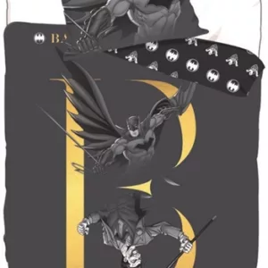 Batman sengetøy - 140x200 cm - Batman sengesett - 2 i 1 design - 100% bomull
