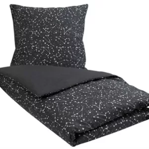 Dobbeldyne sengesett - 200x200 cm - 100% bomull - Zodiac black​​​​​​​ - Borg Living