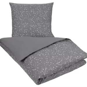 Dobbeldyne sengesett - 200x220 cm - 100% bomull - Zodiac grey​​​​​​​ - Borg Living