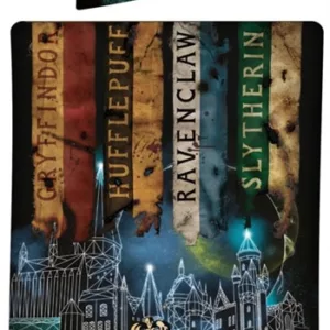 Harry Potter Sengetøy - The Deathly Hallows - 140x200 cm - Sengesett - 2 i 1 design - 100% bomull