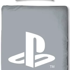 Playstation sengetøy - 140x200cm - PS 5 sengesett - 2 i 1 design - 100% bomull