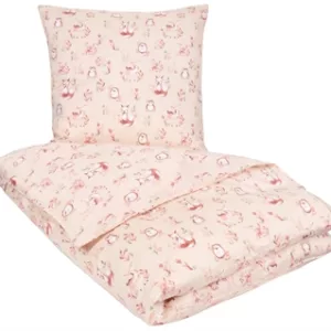 Sateng sengesett - 140x200 cm - 100% Bomullssateng - Animals wood​​​​​​​