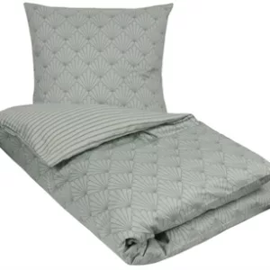 Sateng sengesett - 140x200 cm - 100% Bomullssateng - Fan green