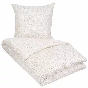Sateng sengesett - 140x220 cm - 100% Bomullssateng - Marble white