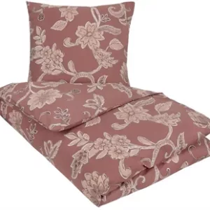 Sengesett 200x220 cm - 100% bomull - Diana rødbrun - Nordstrand Home
