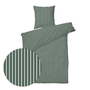 Sengesett 200x220/2x60x63 cm - Blokhus Grønn - bomullssateng