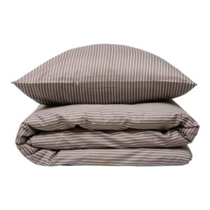 Sengesett 200x220/2x60x63 cm cm - Blokhus Taupe - bomullssateng