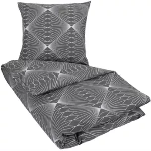 Sengesett 240x220 - Kingsize sengetøy - 100% bomull - Diamond grey - Borg Living
