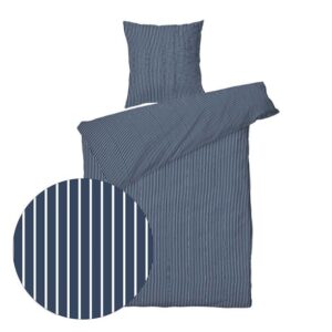 Sengesett 240x220/2x60x63 cm - Blokhus Marineblå - bomullssateng