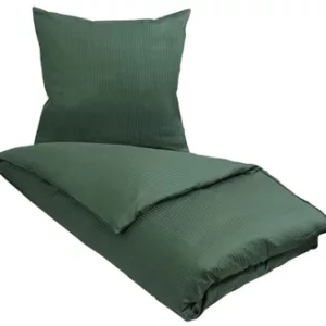 Sengetøy - 100% egyptisk bomull - 140x220 cm - Mørkegrønn - Jacquard vevd sengesett fra By Borg