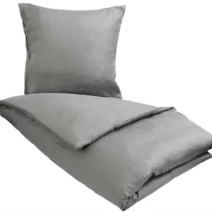 Sengetøy - 100% egyptisk bomull - 240x220 cm - Lys grå - Jacquard vevd sengesett fra By Borg