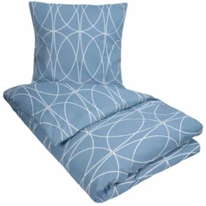 Sengetøy - 140x220 cm - Aganda Blå - Microfiber sengesett